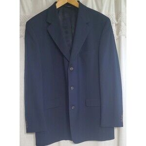 Men's Brooks Brothers 346 Navy Blazer 100% Wool Size 44 Large